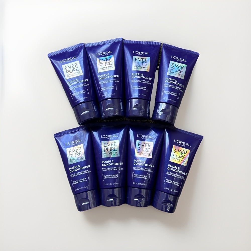 L'Oréal Paris Ever Pure Sulfate-Free Color Care System Conditioner LOT OF 8
